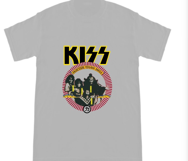 Camiseta Kiss Hotter